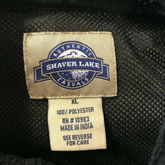 Shaver Lake Mens 1/4 Zip Fleece Green Pullover Shirt Size XL - Picture 5 of 6